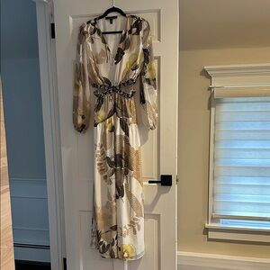 Elegant Floral Long Sleeve Dress